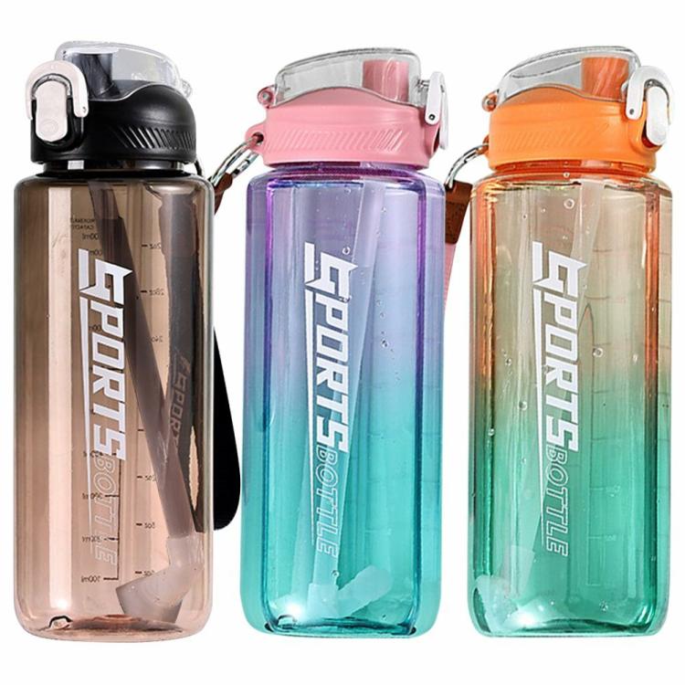 1000ml Fitness Cups with Capacity Marking Sports Water Bottle for Fitness Sports  |   Sports Bottles Camping & Hiking Pink/Orange/Black