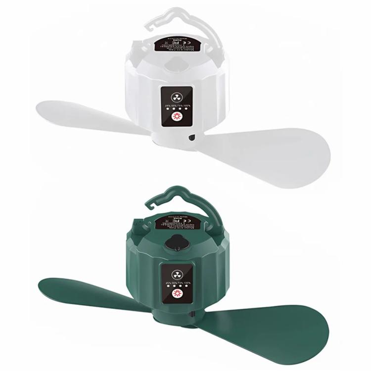 10400mAh Tents Ceiling Fan USB Rechargeable Two Leaf Remote Control With Lamp  |   Camping Light Camping Light Camping Light