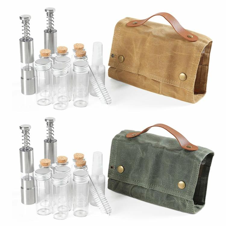 12pcs Camping Seasoning Bottle Set Storage Bag with Grinder for BBQ Picnic  |   Camping Bag Camping Bag Camping Bag