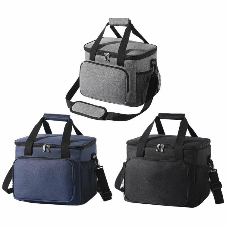 15/27L Cool Bag Insulated Thermal Bag Picnic Lunch Bag for Food & Drinks  |   Sports Bag Sport Bags Grey/Black/Navy Blue