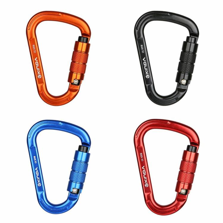 25KN Safety Auto Master Lock Carabiner Outdoor Climbing Hanging Buckle  |   Climbing Hiking Camping & Hiking Blue