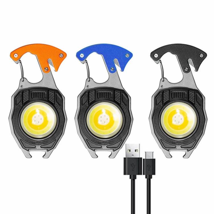 3 Gears Cob Work Lights Multifunction Rechargeable Lamp Waterproof for Traveling  |   Flashlights Lighting Orange/Blue/Black