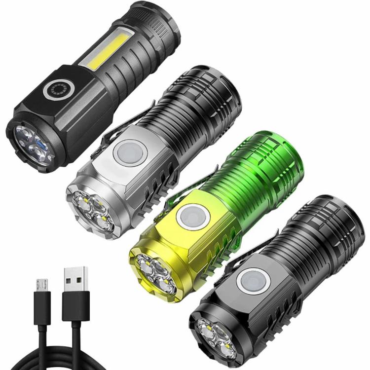 3 LED Handheld Light Anti Slip Portable Flashlight Mini Torch for Camping Hiking  |   Camping Light Camping Light Black/Green/Grey