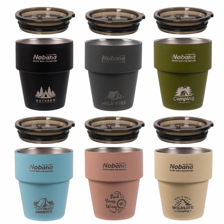 300ML Beer Tea Milk Cups Stainless Steel Travel Camping Cup Heat Insulation Mug  |   Sports Bottles Camping & Hiking Army Green/Lake Blue/Pink/Beige