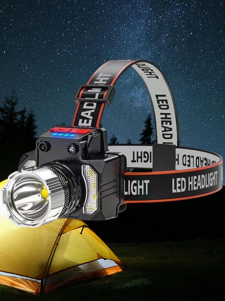 350LM XPE LED Headlamp Torch 800mAh USB Rechargeable 4 Modes IPX4 Waterproof  |   Camping Light Camping Light Camping Light