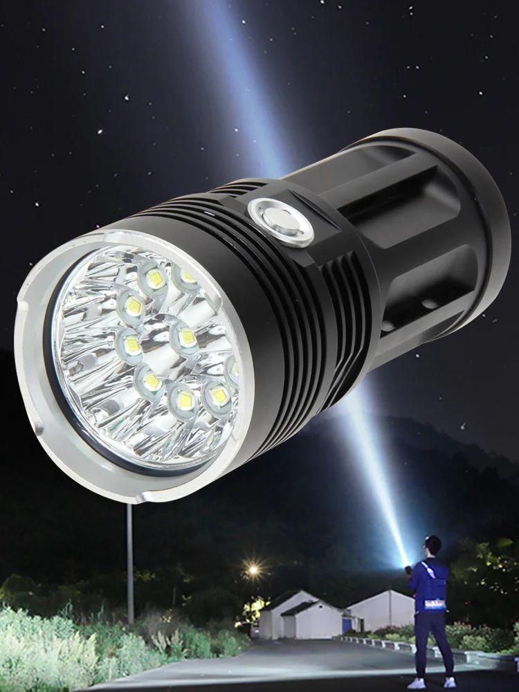 4800LM Flashlight 3 Modes 12LED Torch IPX5 Waterproof Battery-powered Lighting  |   Camping Light Camping Light Camping Light