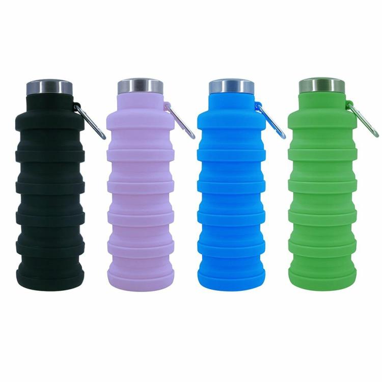 500ml Children Cup Leakproof Foldable Sports Bottle Silicone Outdoor Accessories  |   Sports Bottles Camping & Hiking Black/Lavender/Blue/Green