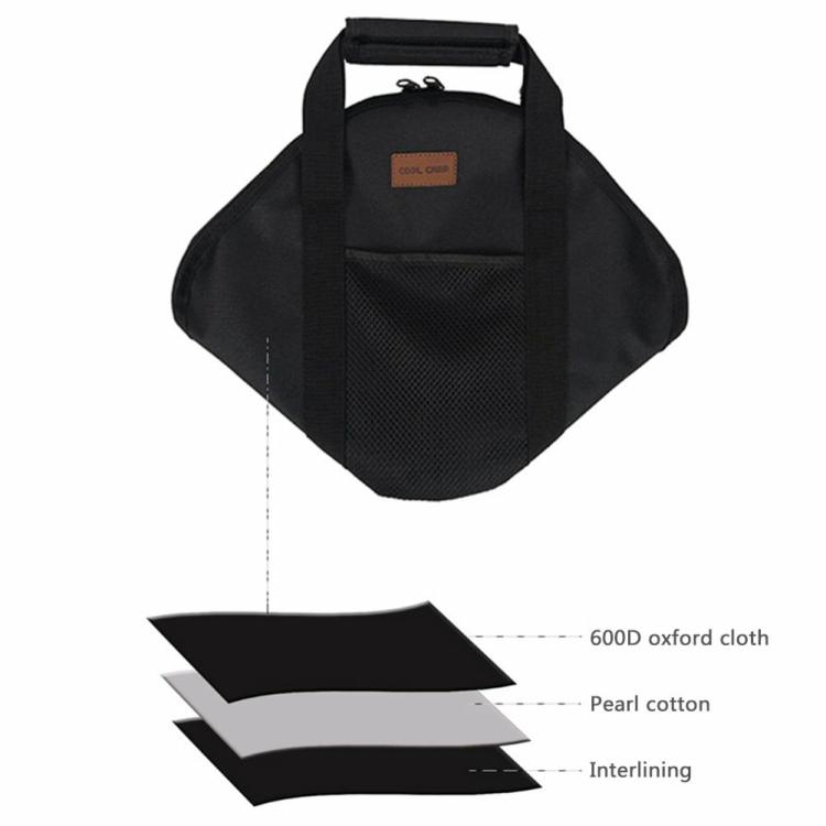 600D Oxford Carrier Tote Bag Side Pocket Camping Picnic BBQ Frying Pan Pouch  |   Camping Bag Camping Bag Camping Bag