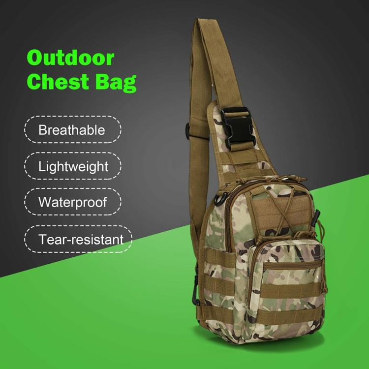 600D Oxford Chest Bag Outdoor Crossbody Fanny Pack (CP Camouflage)  |   Tactical Bag Sport Bags Tactical Bag