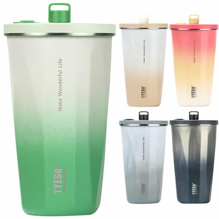 600ML Coffee Mug Leakproof Gradient Color Tumbler Cup for Biking Travel Outdoors  |   Sports Bottles Camping & Hiking Pink