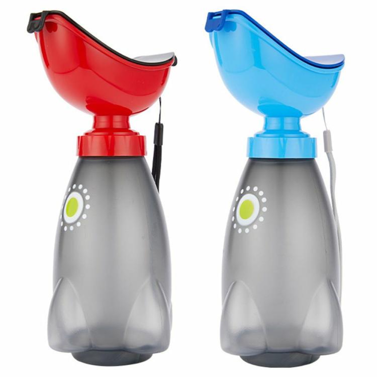 600ml Urinal Pee Funnel Urinals Incontinence Bottles Male Female Urgent Toilet  |   Travel Supplies Camping & Hiking Red/Blue