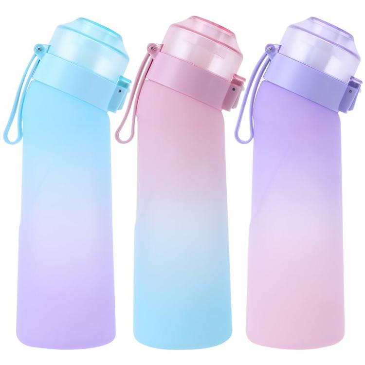 650ML Cold Water Bottle Portable Flavored Reusable Cup for Outdoor School Office  |   Sports Bottles Camping & Hiking Blue/Pink/Purple