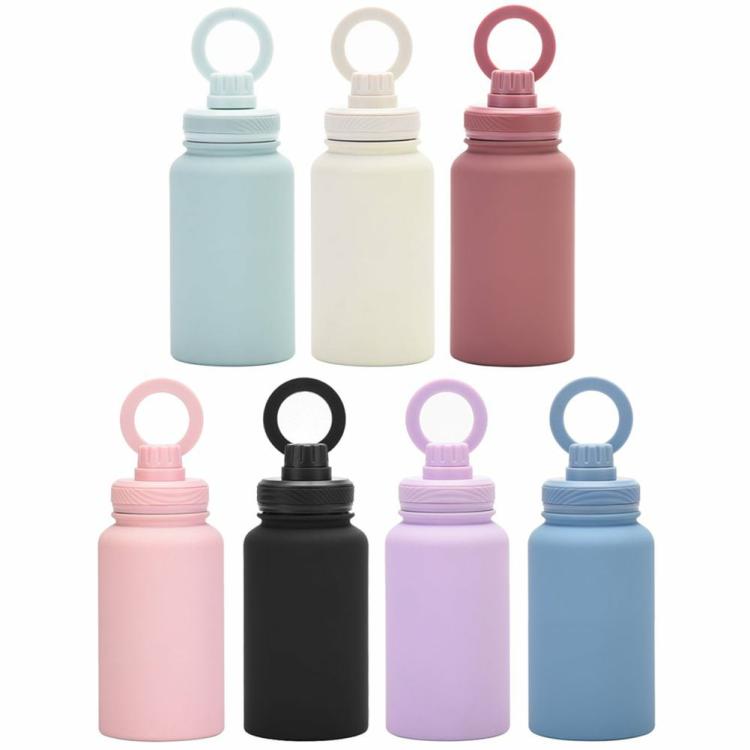 650ml Double Vacuum Insulated Bottle with Magnetic Ring Stainless Steel Bottle  |   Sports Bottles Camping & Hiking Green/Ivory/Pink/Light Pink/Black/Purple/Sky Blue