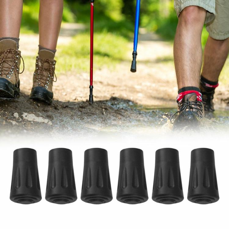 6pcs Walking Pole Stick End Trekking Pole Tip Protector Rubber Pads Buffer  |   Climbing Hiking Camping & Hiking Climbing Hiking