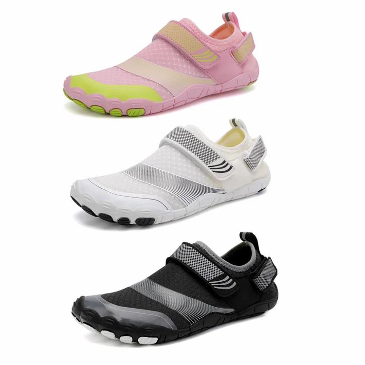 Aqua Shoes Breathable Wading Shoes Wear-resistant Outdoor Supplies for Women Men  |   Water Shoes Sneakers Black/White