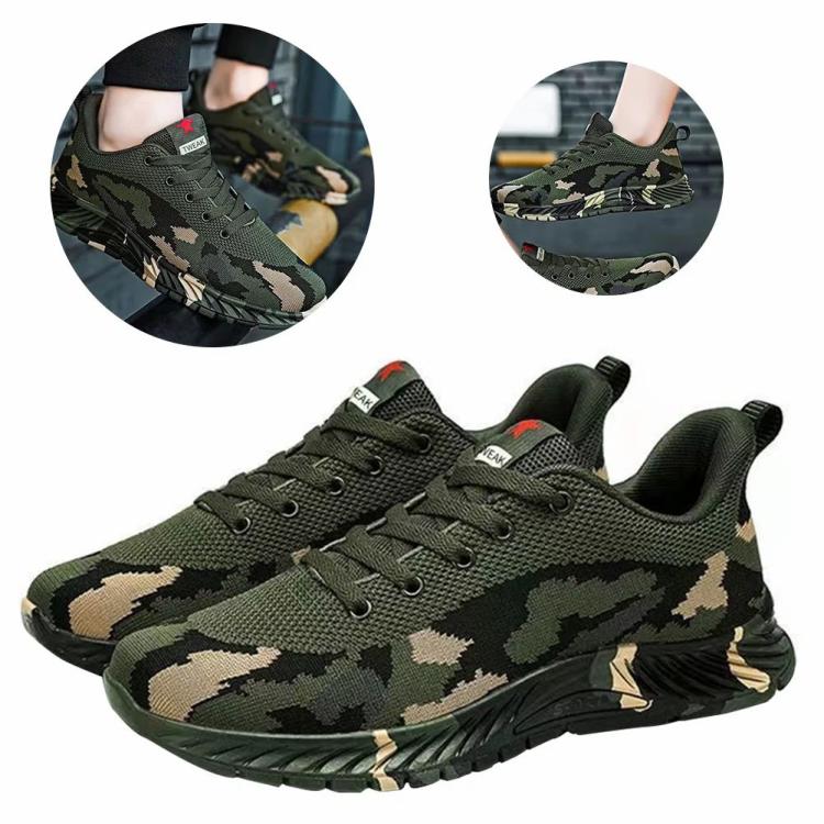 Camouflage Sneakers Breathable Sports Shoes Lightweight for Running Walking  |   Sports Shoes Sneakers Army Green