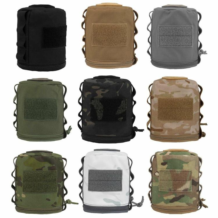 Camping Canister Storage Case Roll Paper Storage Bag Outdoor Camping Accessories  |   Camping Bag Camping Bag Black/So/Grey/Army green CP/CP