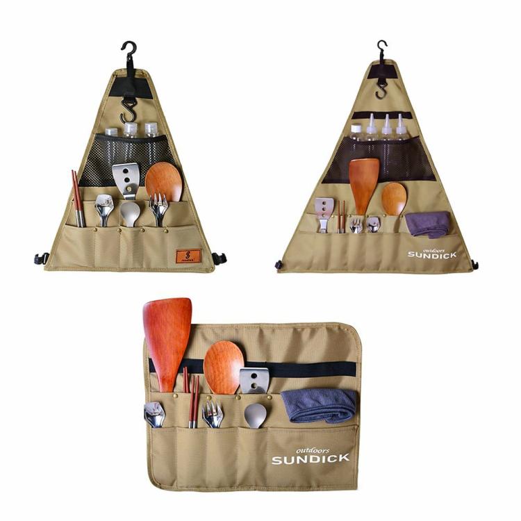 Camping Storage Bag Multi-Pocket Hanging Utensils Holder Bag for Camping Picnic  |   Camping Bag Camping Bag Camping Bag