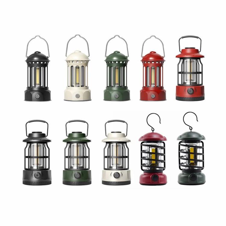 COB Emergency Light Battery Powered Retro Lawn Lamp with Hook for Outdoor Travel  |   Camping Lantern Camping Lantern Camping Lantern