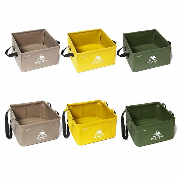 Collapsible Bucket Foldable Camping Washbasin Outdoor Travel Water Containers  |   Camping Bag Camping Bag Army Green/Coffee/Yellow/13L/15L