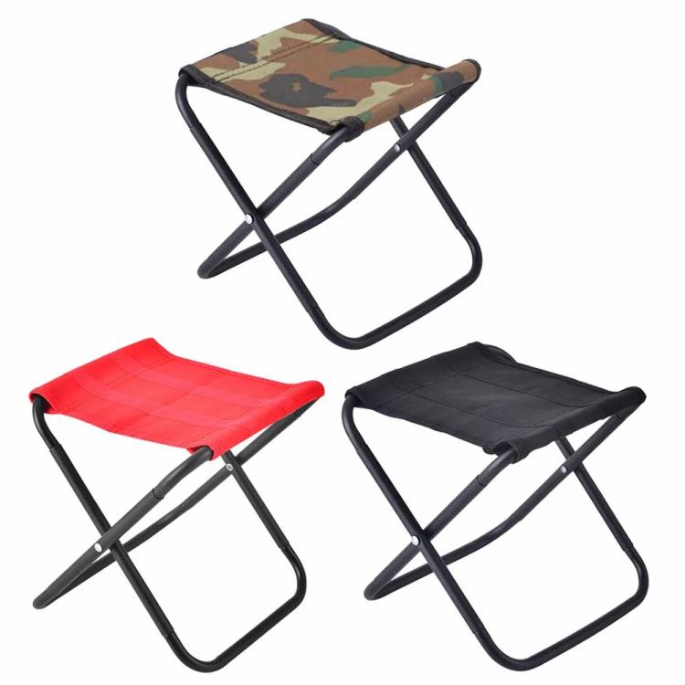 Collapsible Stool Portable High Load-bearing with Storage Bag for Ourdoor Picnic  |   Camping Furnishings Camping & Hiking Black/Camouflage