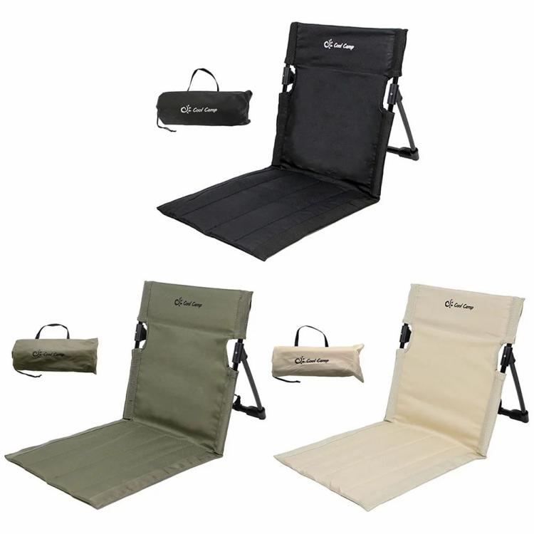 Foldable Camping Backrest Cushion Aluminum Alloy Frame Single Outdoor Camp Chair  |   Camping Furnishings Camping & Hiking Black/Army Green/Khaki