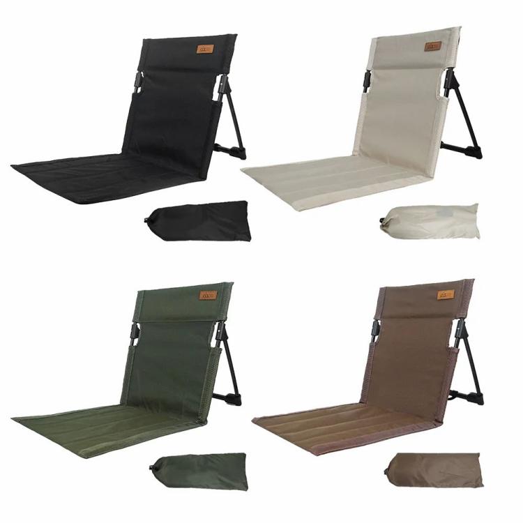 Foldable Camping Chair Floor Chair Picnic Chair for Outdoor Camping Picnic Beach  |   Camping Furnishings Camping & Hiking Black/White/Army Green/Coffee