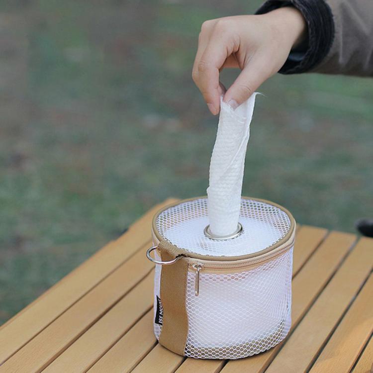 Hanging Toilet Paper Holder Roll Paper Tissue Case with Hook for Picnics Hiking  |   Camping Bag Camping Bag Camping Bag