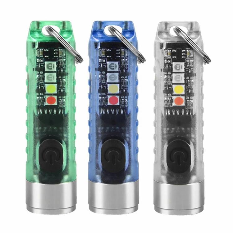 Keychain Light USB Rechargeable Mini Pocket Torch IP65 Waterproof for Camping  |   Flashlights Lighting White