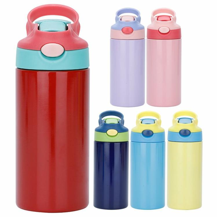 Kids Sippy Cup with Straw Insulated Toddler Water Bottle Great DIY Gift for Kids  |   Sports Bottles Camping & Hiking Purple/Pink/Blue/Light Blue