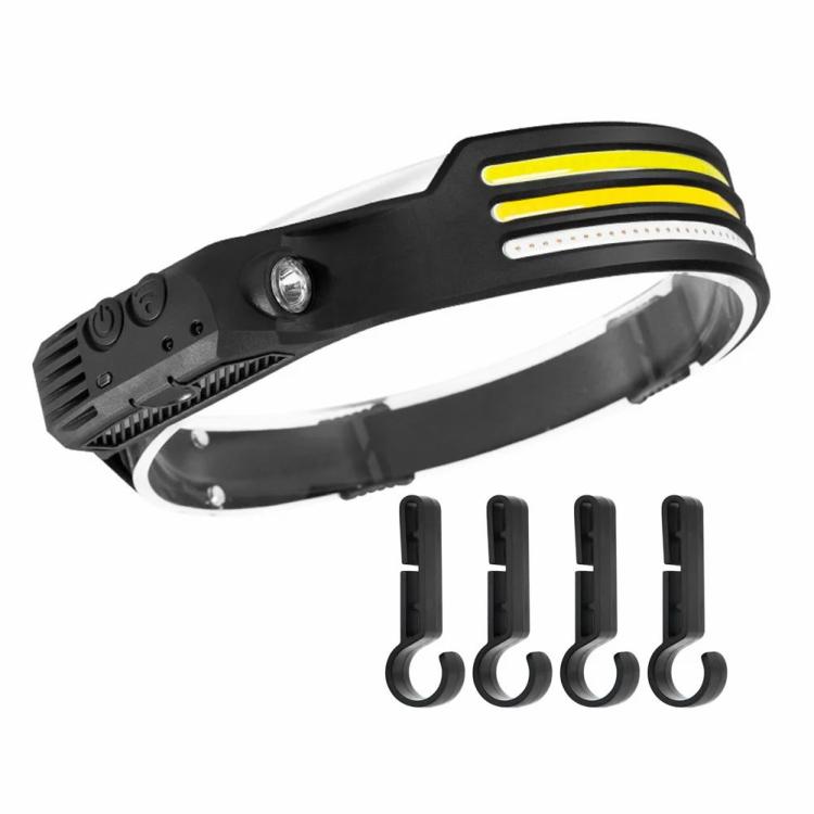 LED Headlamp Rechargeable Headlight with Motion Sensor Flashlight Head Lamp  |   Head Lamps Head Lamps Head Lamps