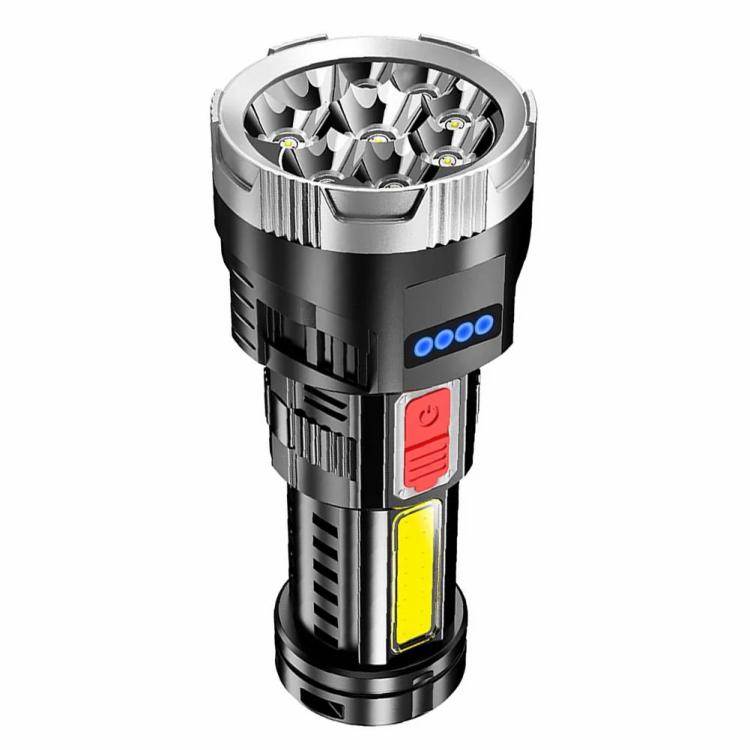 LED+COB Camping Flashlight USB Charging IPX4 Waterproof 4 Gear Outdoor Equipment  |   Camping Light Camping Light Camping Light