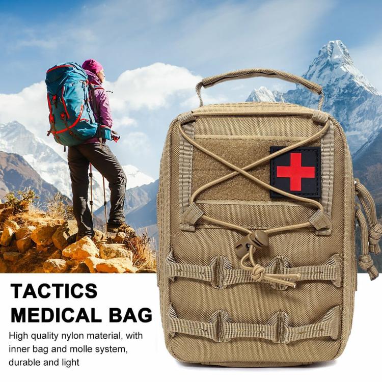 Medical Bag First Aid Kits Outdoor Pouch for Camping Hunting (Sand Color)  |   Tactical Bag Sport Bags Tactical Bag