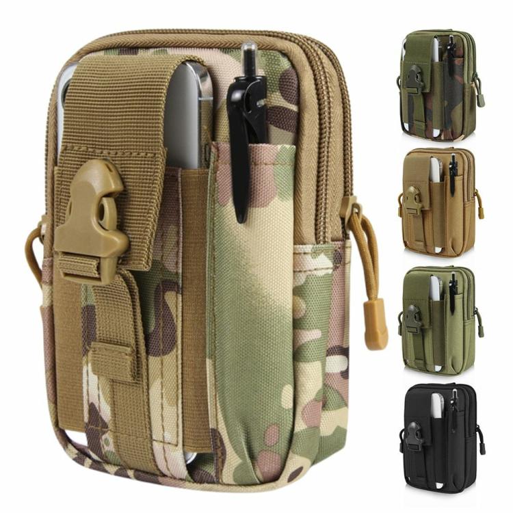 Men Belt Pack Multi-Compartment Bum Bag Oxford Cloth Hiking Cycling Travel Tools  |   Waist Bag Sport Bags CP Camouflage/Frorest camouflage/Khaki/Army Green/Black