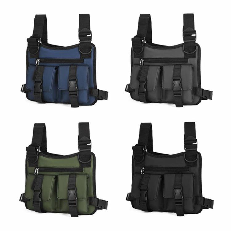 Men Chest Bags Functional Street Hip-hop Tactics Vest Bag for Outdoor Travel  |   Tactical Bag Sport Bags Black/Green/Grey