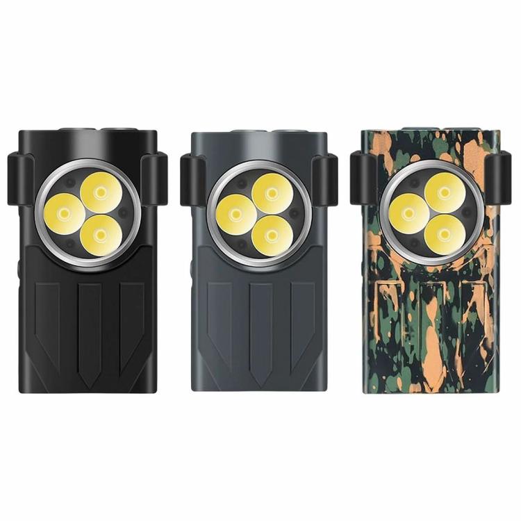 Mini V7 Flashlights 1100LM Keychain Light Magnetic Red Light SOS Waterproof  |   Flashlights Lighting Black/Grey