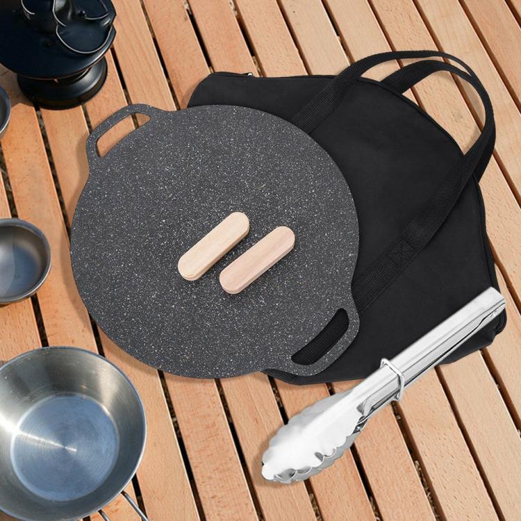 Multi-Purpose BBQ Flat Pancake Pot with Bag & Handle & Clip Outdoor Cooking Tool  |   Camping Bag Camping Bag Camping Bag