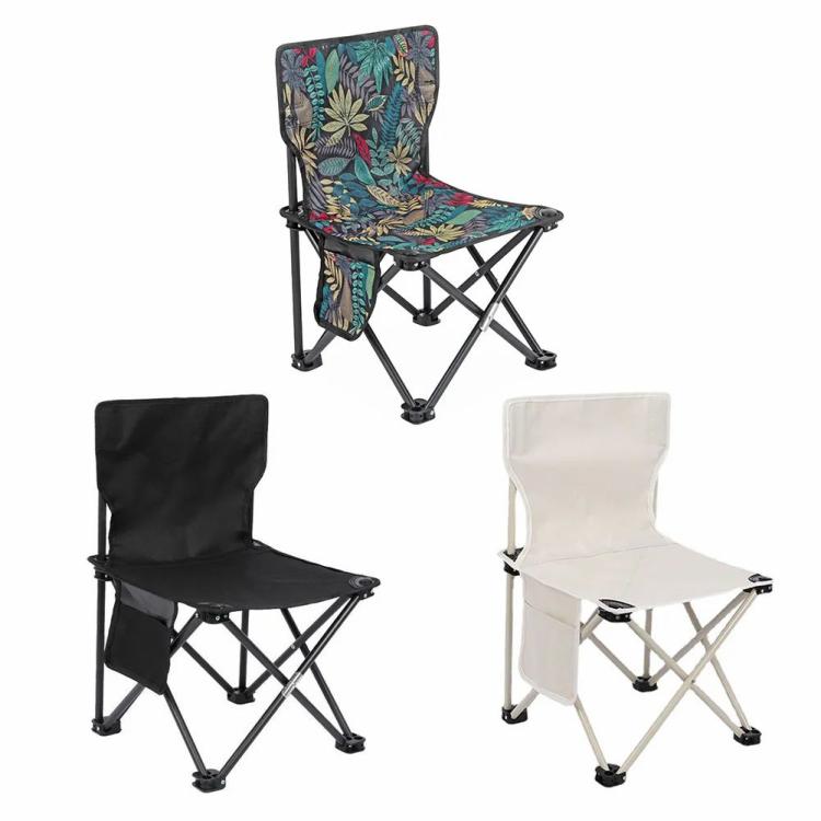 Multifunctional Camping Chair Easy Storage Fishing Chair for Picnic Beach Travel  |   Camping Furnishings Camping & Hiking Black/White