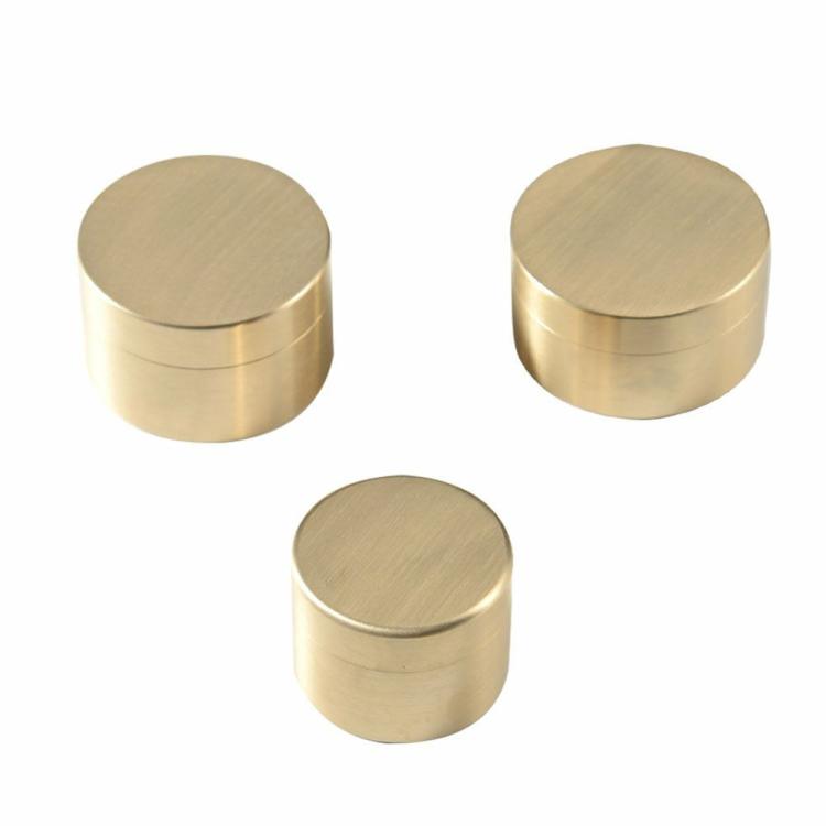 Outdoor Brass Pill Case Dustproof Copper Pill Fob Holder Moisture-proof with Lid  |   Travel Supplies Camping & Hiking Travel Supplies