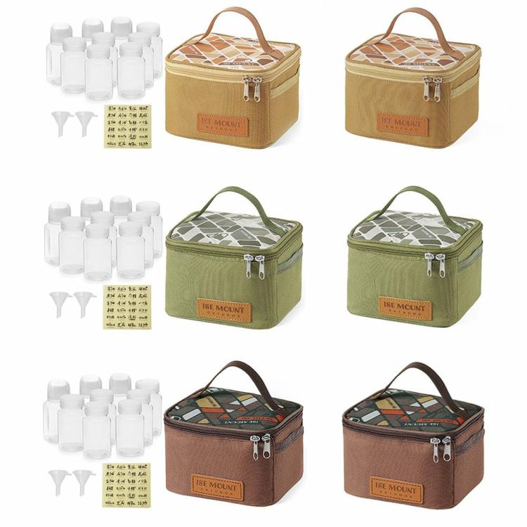 Pepper Spice Storage Jars Set Condiment Jars Organizer Outdoor Barbecue Utensils  |   Camping Bag Camping Bag Camping Bag