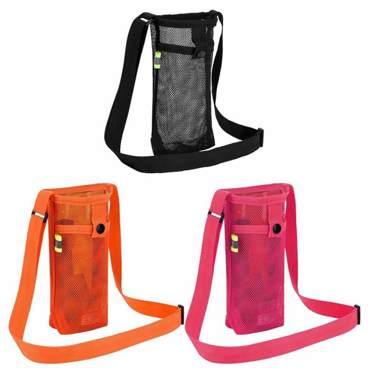 Portable Cup Holder Bag Water Bottle Mesh Net Shoulder Bag for Running Bike  |   Sports Bottles Camping & Hiking Sports Bottles