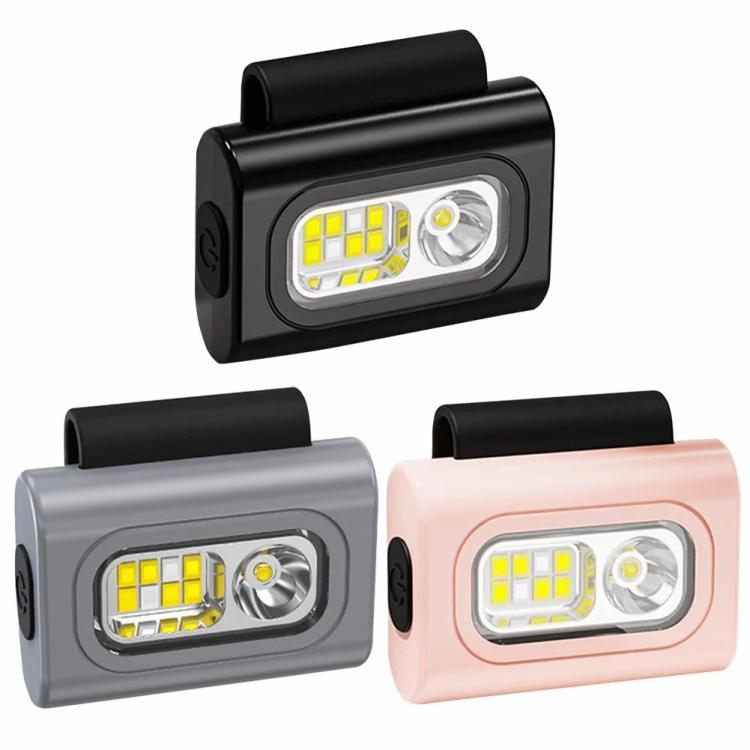 Running Light Clip on Collar USB Rechargeable Waterproof Portable LED Headlight  |   Camping Lantern Camping Lantern Black/Grey/Pink