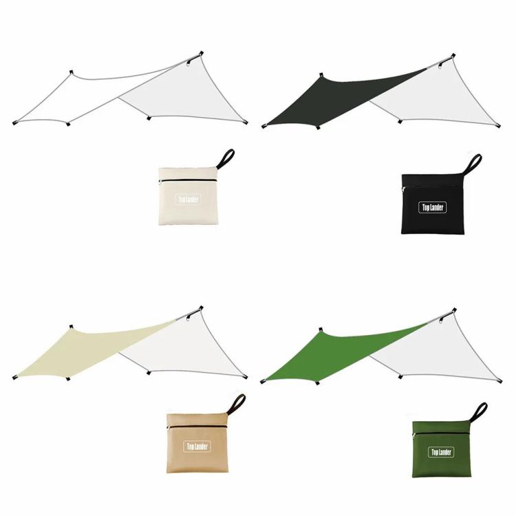 Six Corners Awning Shade Foldable Camping Tent Tarp 3x4M Waterproof Sunshade  |   Tents & Shelters Camping & Hiking Black/Khaki