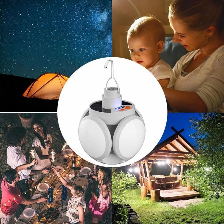 Solar LED Bulb Camping Light 500LM Deformable Football Night Light IPX4 1200mAh  |   Camping Light Camping Light Camping Light