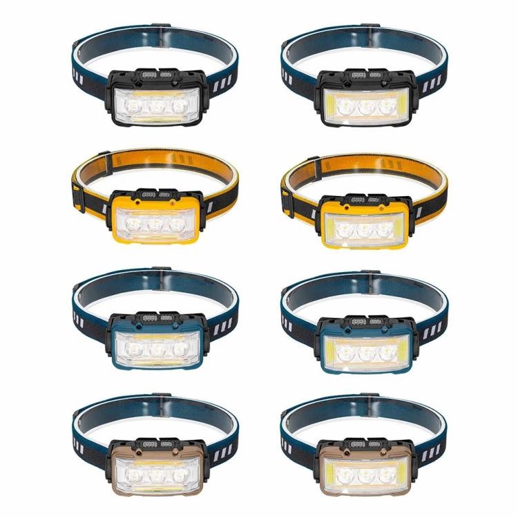 Type C Charging Camping Searchlight 1800mAh LED Camping Lamp for Outdoor Camping  |   Head Lamps Head Lamps Black/Yellow/Blue