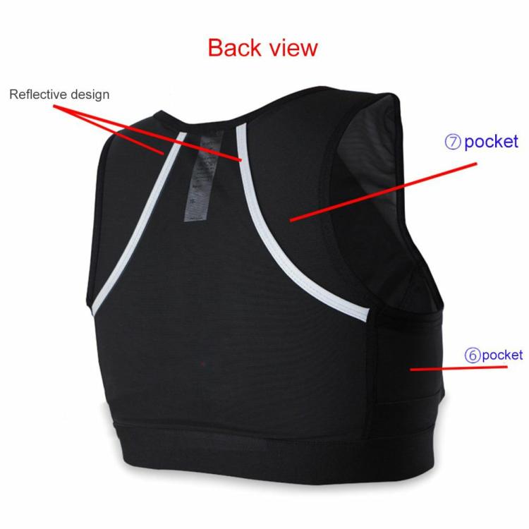 Universal Reflective Running Vest Bags Cross-country Marathon Kettle Backpacks  |   Chest Bag Chest Bag Chest Bag