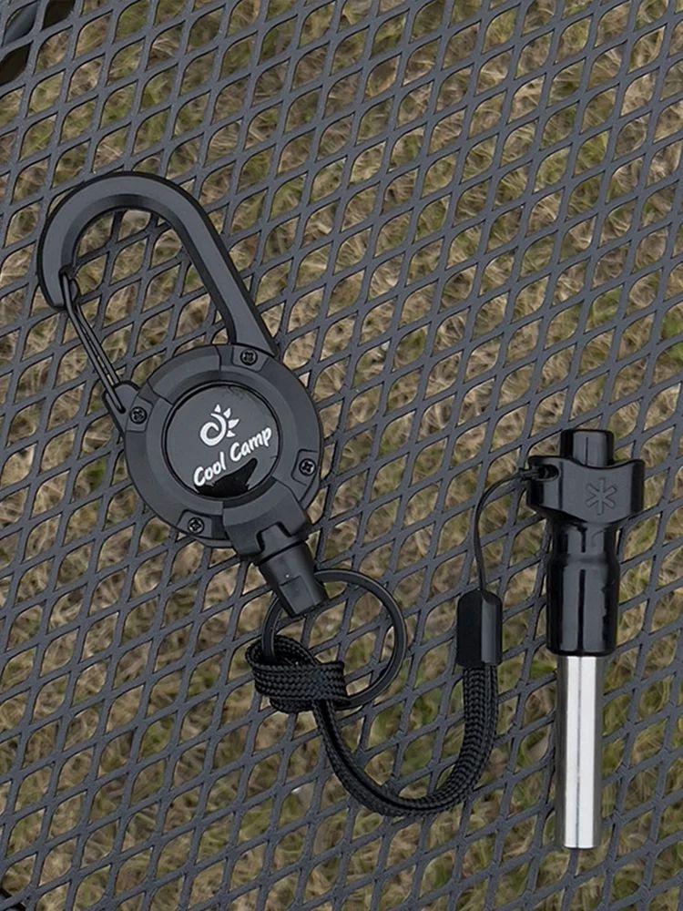 Wire Rope Outdoor Buckle Accessories Anti-theft Key Rope Buckle for Camping Lamp  |   Climbing Hiking Camping & Hiking Climbing Hiking