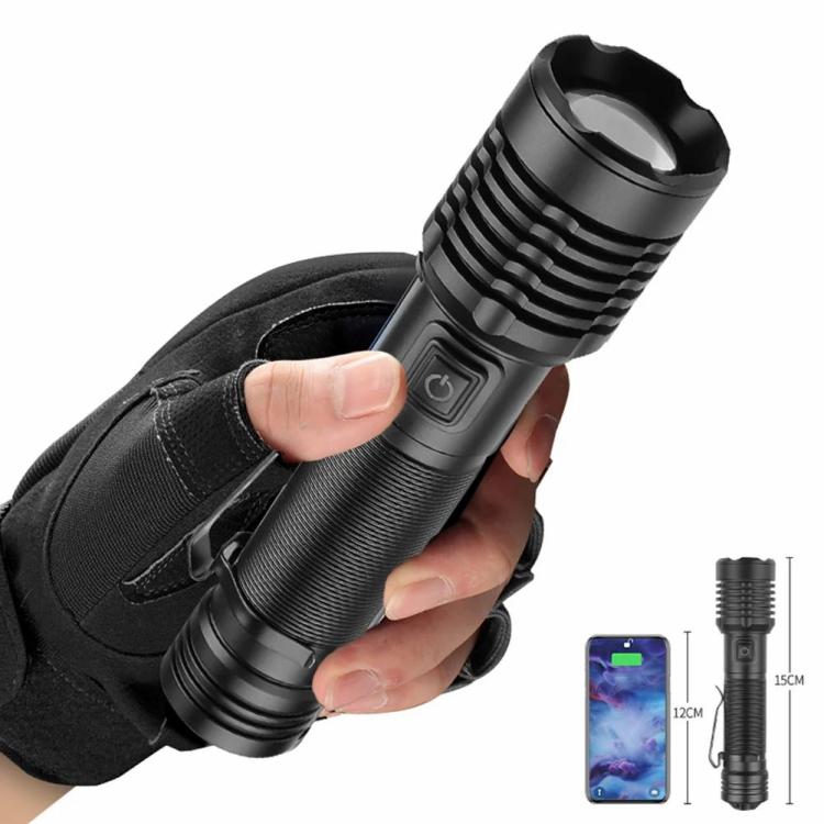 XHP50 LED Flashlight Type-C USB Rechargeable 800LM 5 Modes IPX4 Waterproof  |   Camping Light Camping Light Camping Light