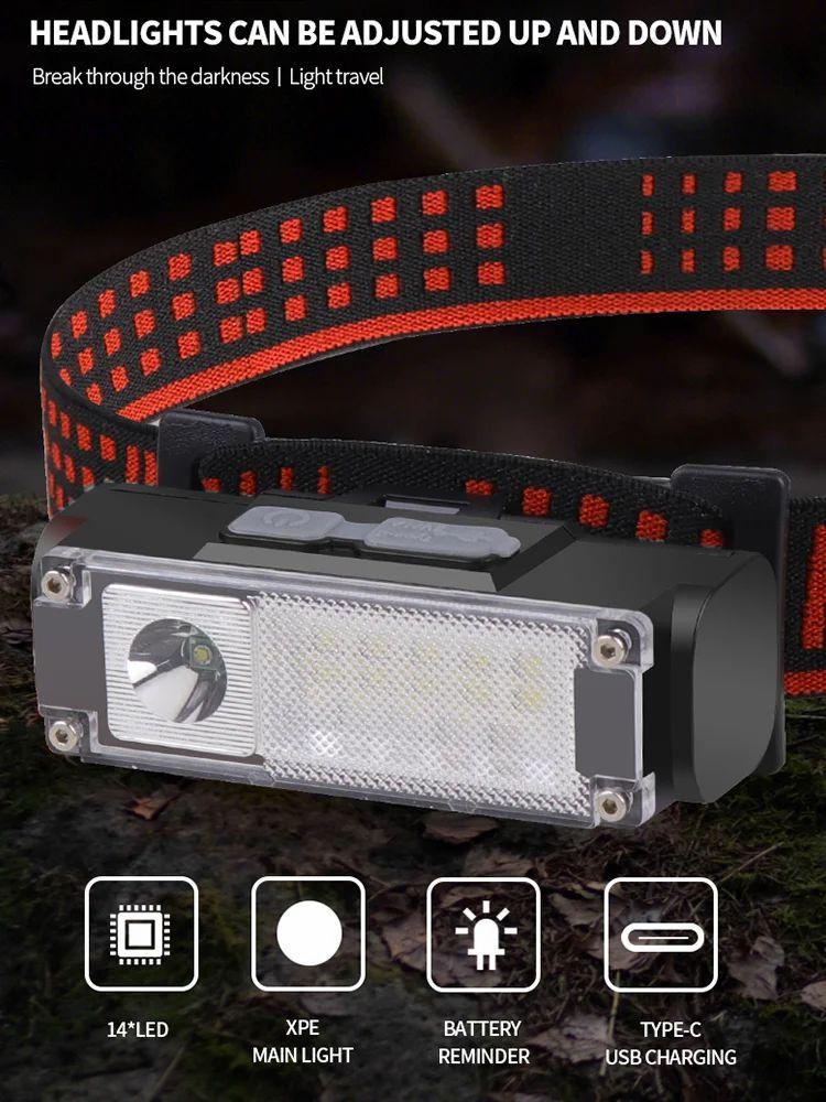 XPE LED Headlamp 4 Gears 400lm Waterproof Head Torch for Running Camping  |   Camping Light Camping Light Camping Light