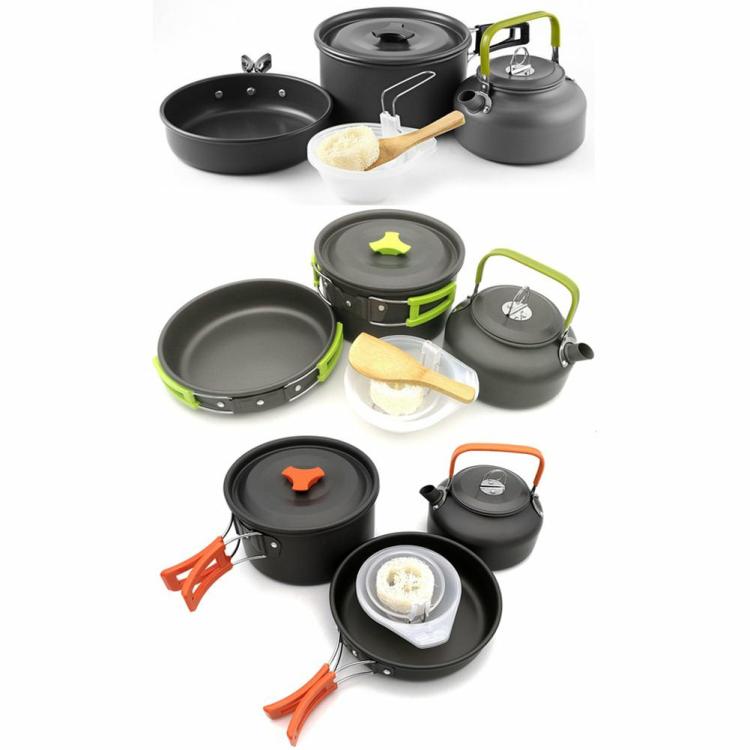 3Pcs Camping Cookware Kit Alumina Camping Pots Pans Portable for Outdoor Cooking  |   BBQ & Cooking BBQ & Cooking BBQ & Cooking